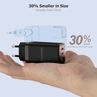 WEWATCH 65W GaN szybka ładowarka szybkie ładowanie porty 2C1A typ C PD USB przenośna ładowarka podróżna szybka ładowarka do laptopa iphone 2